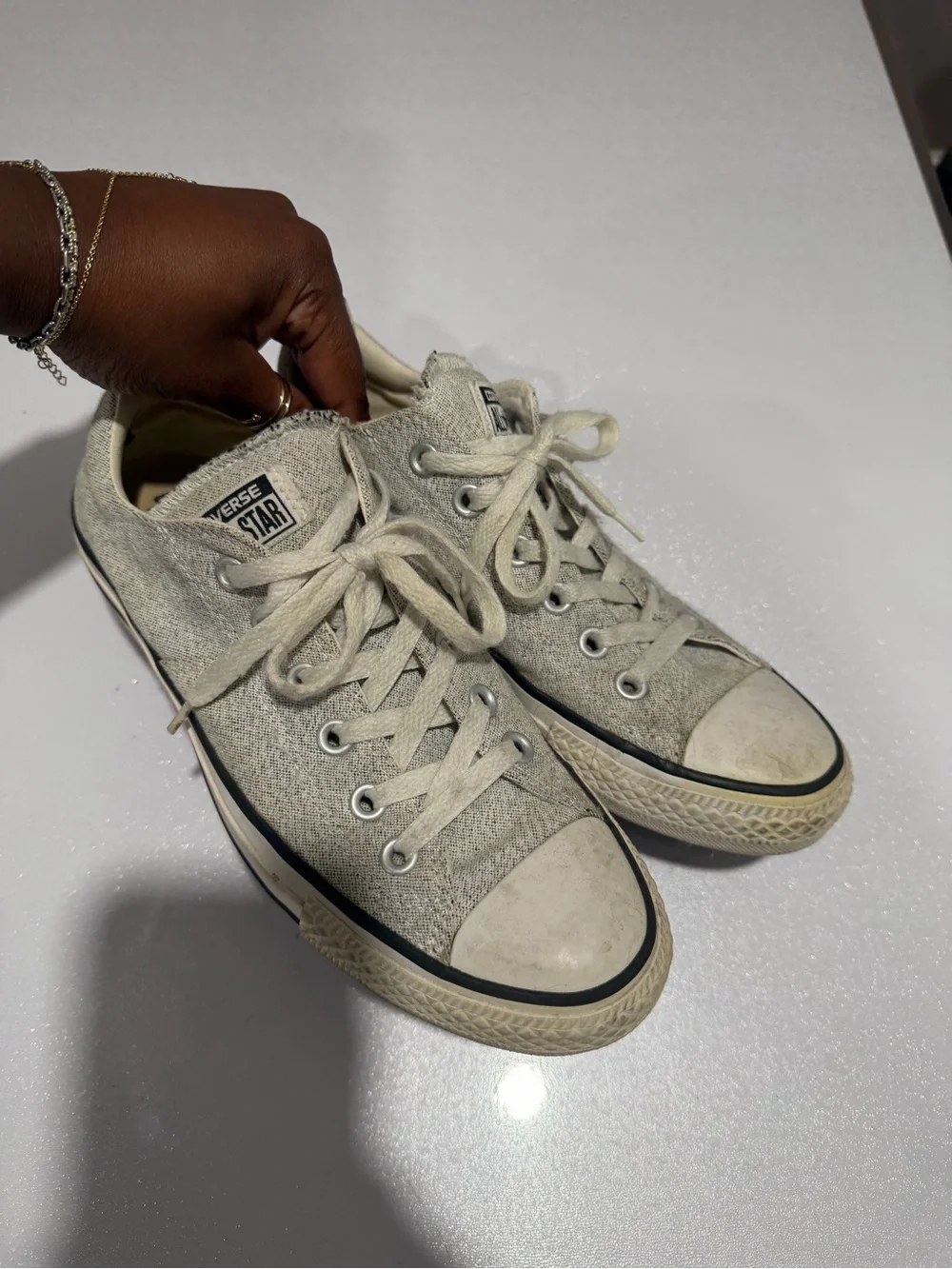 Converse All Star Low Top Sneakers in Light Gray